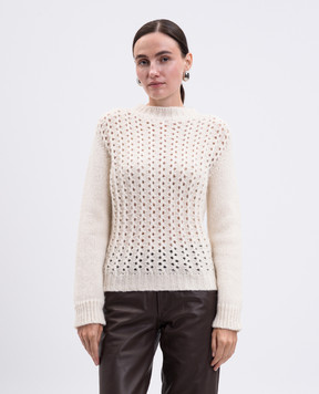 Dondup Beige alpaca wool sweater DT403M00990D002