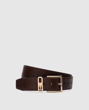 MooRER Brown leather belt LIVY LIVYSLY