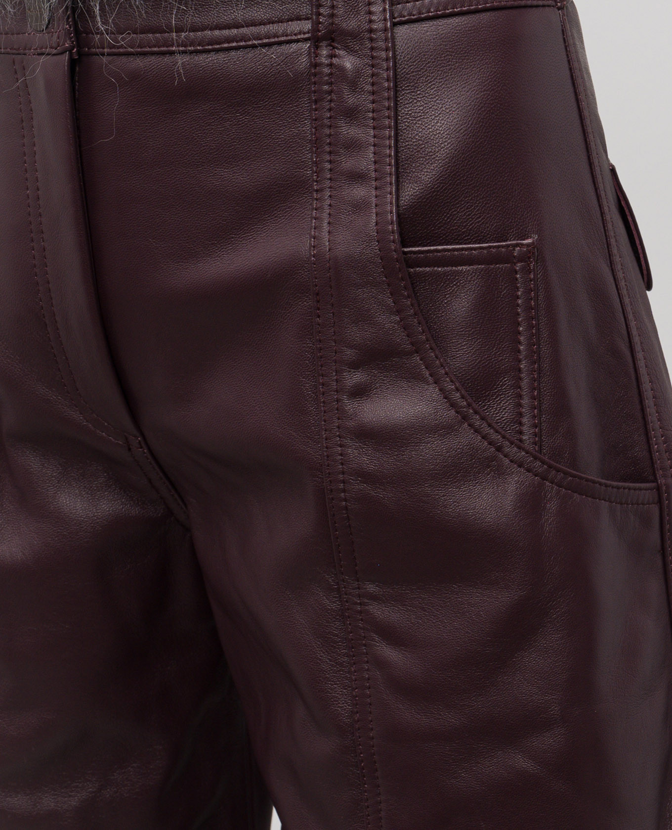 Alcea burgundy leather pants 16Arlington 5
