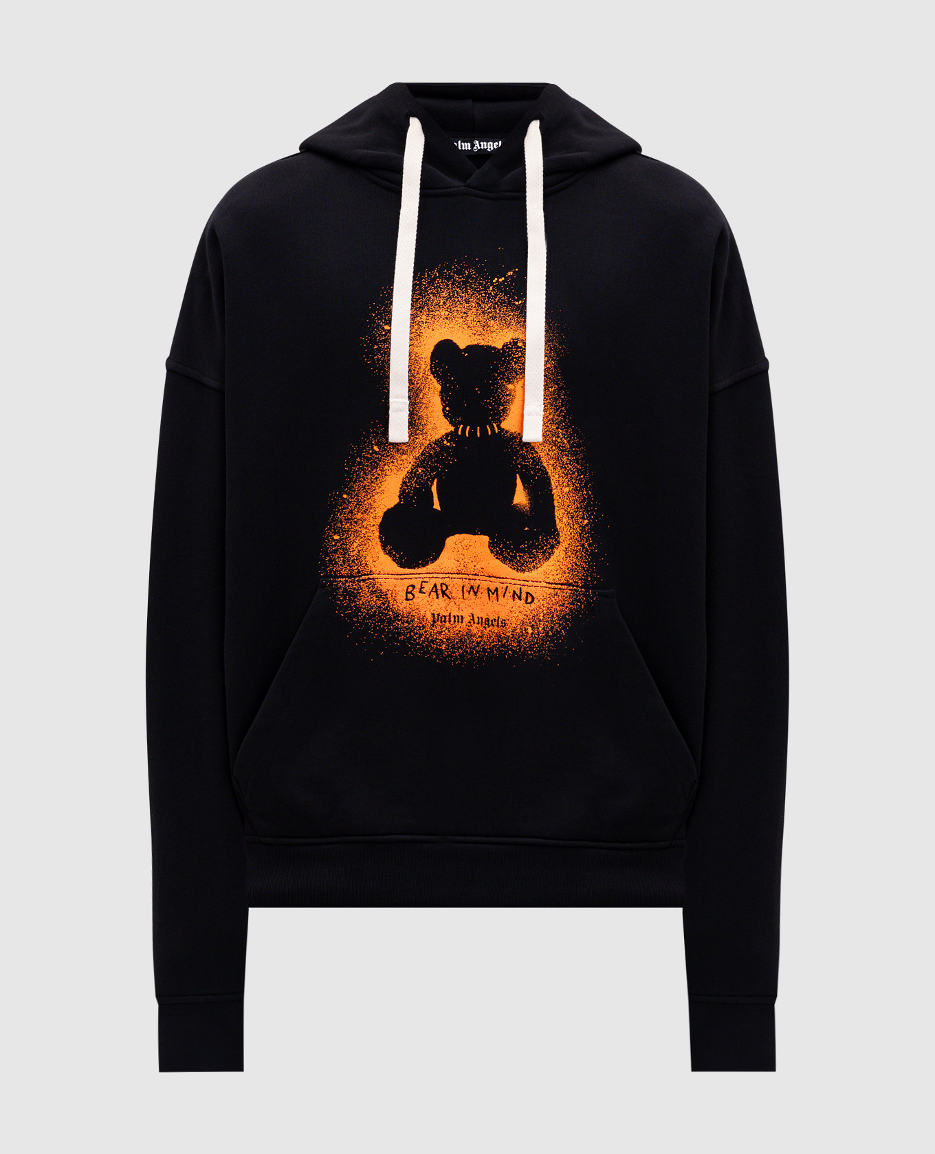 

Black hoodie with print Palm Angels