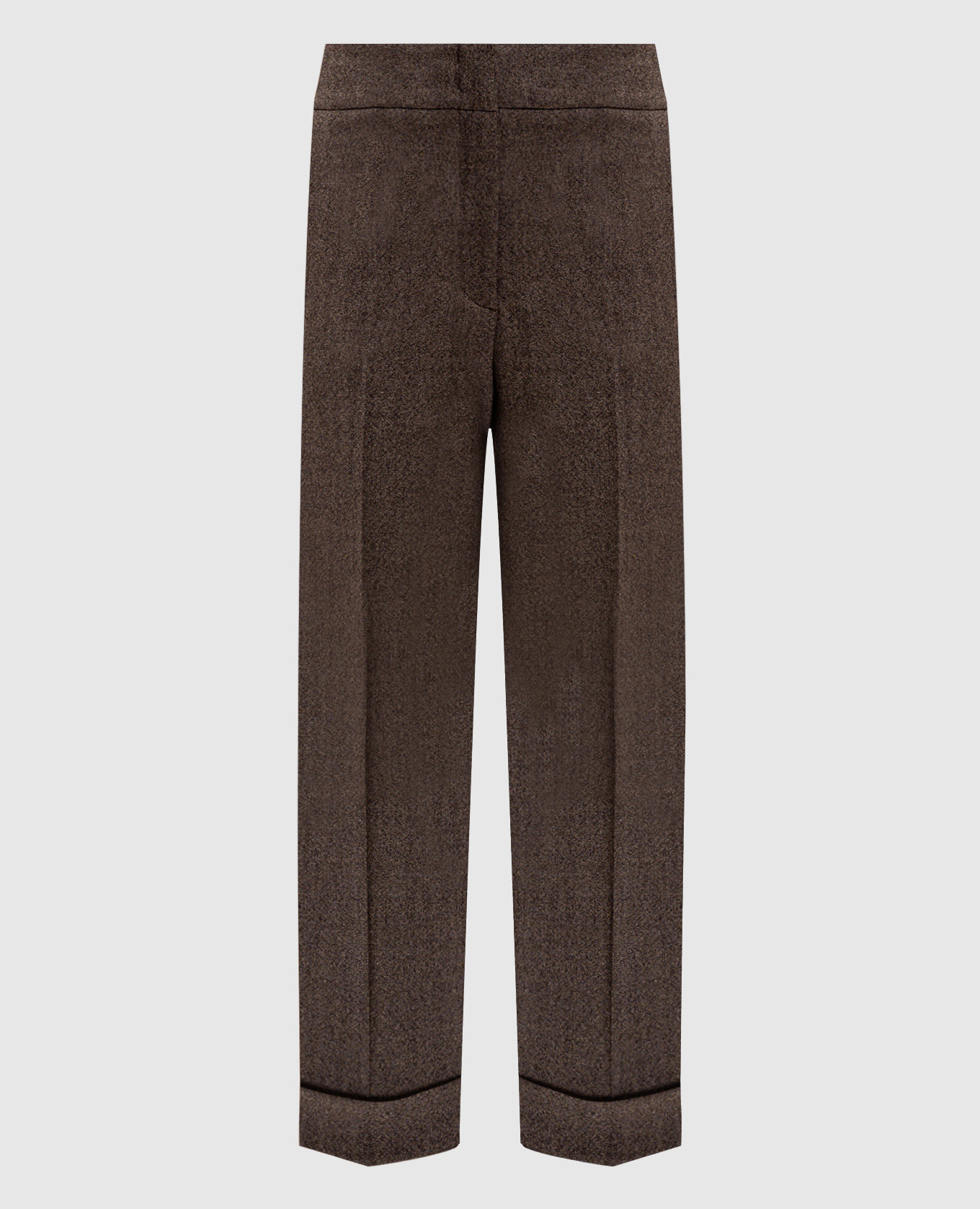 

Brown wool trousers with lapels Peserico
