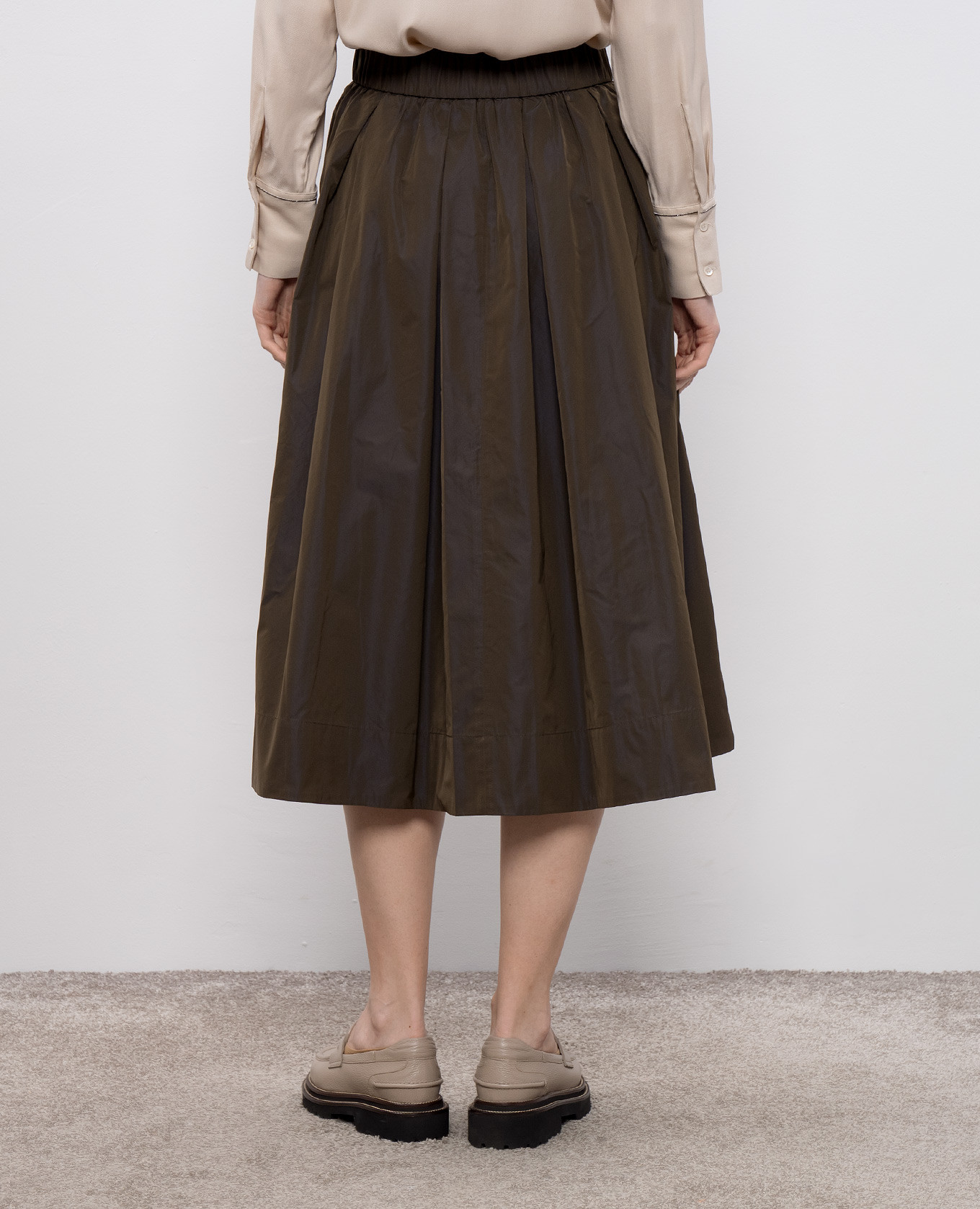 

Khaki skirt Peserico