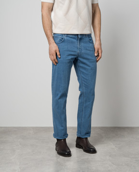 Stefano Ricci Blue jeans with logo MFT41S3160T195BL