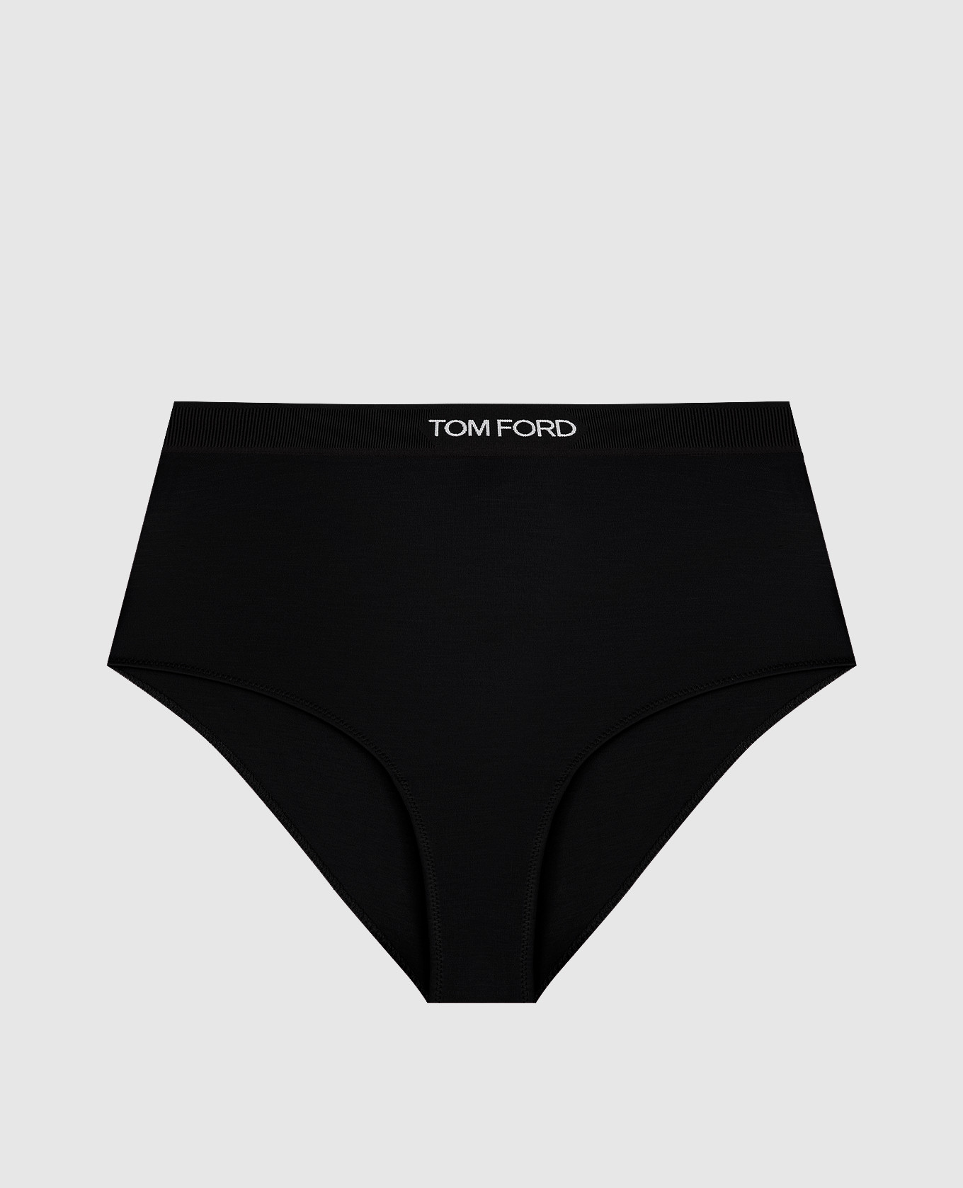 

Black high rise briefs with logo pattern Tom Ford
