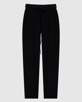 Y`S Yamamoto Black high-rise pants YMP05500