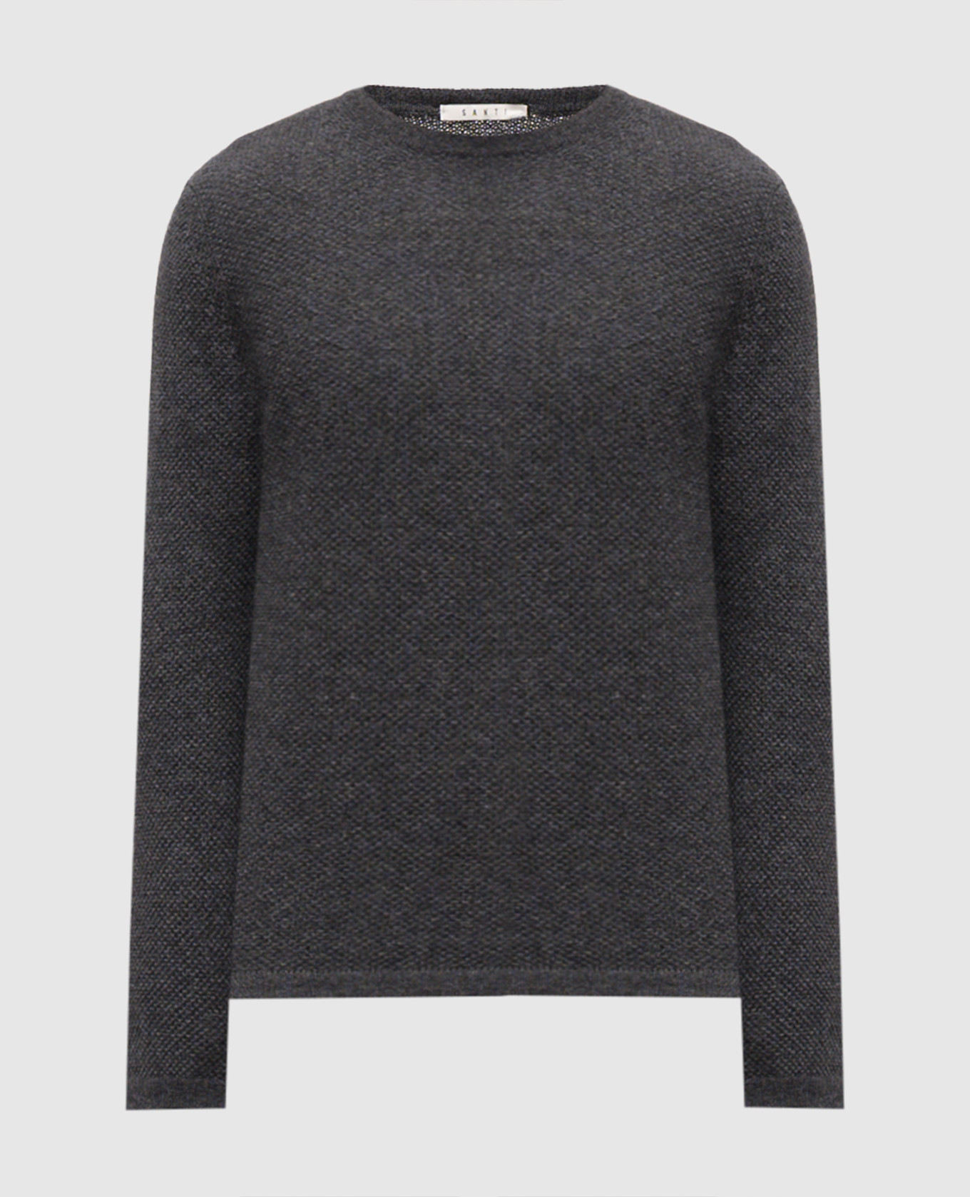 Gray sweater with wool and cashmere Santi