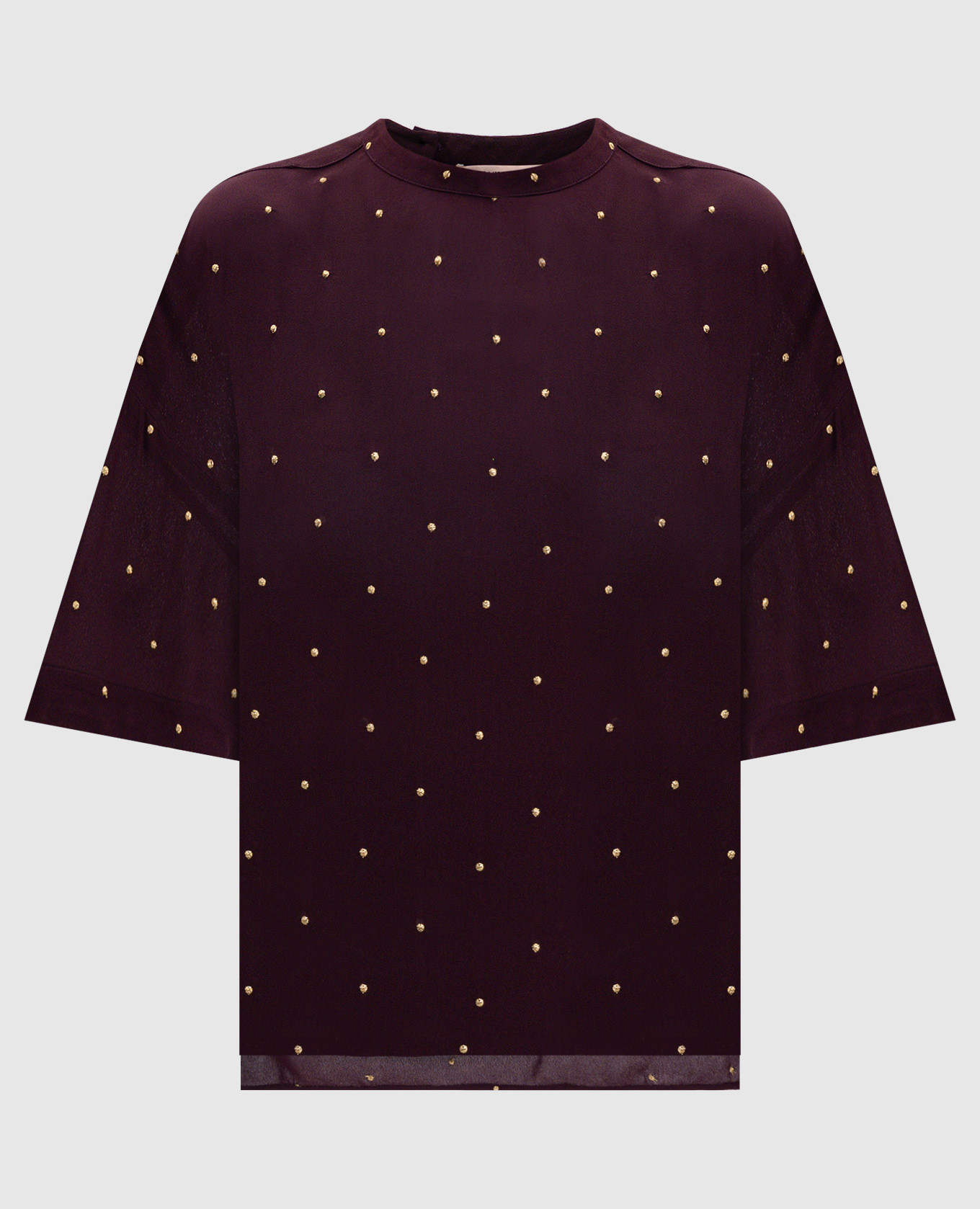 

Burgundy blouse with logo Twinset