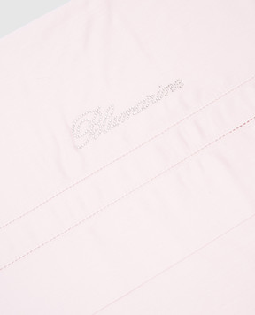 Blumarine Pink Petalo bedding set with Swarovski crystals H0000210032