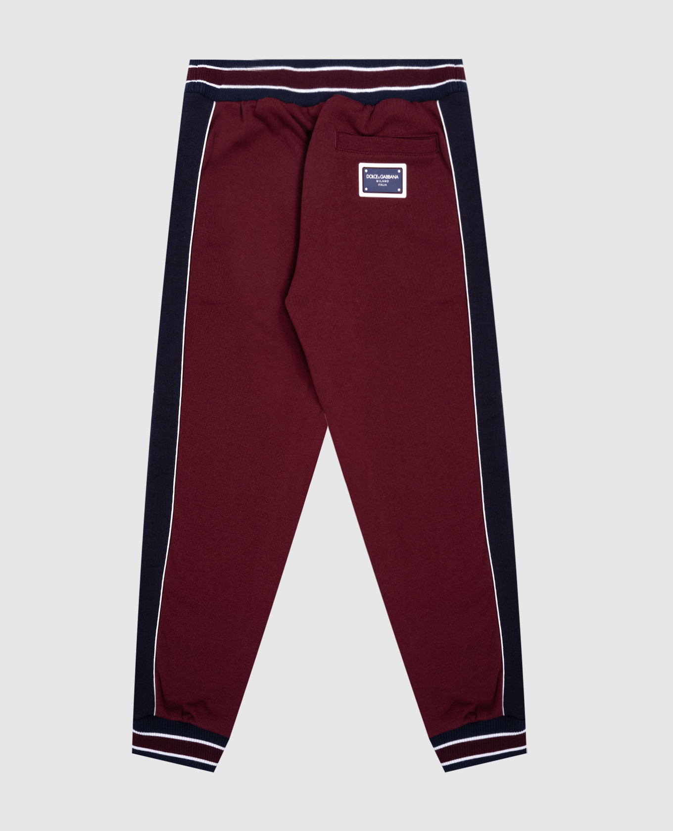 

Children's burgundy joggers with a logo Dolce&Gabbana