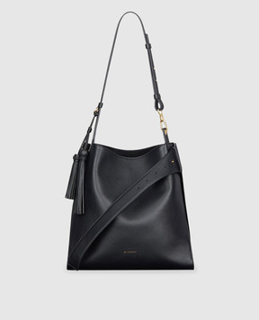 Givenchy Black Belted Leather Bag with Logo BB512ZB29Z