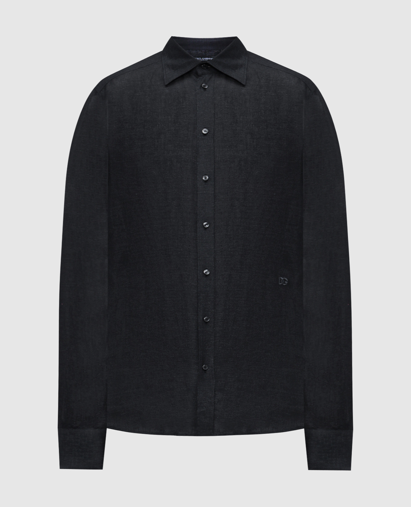 Black linen shirt Dolce&Gabbana
