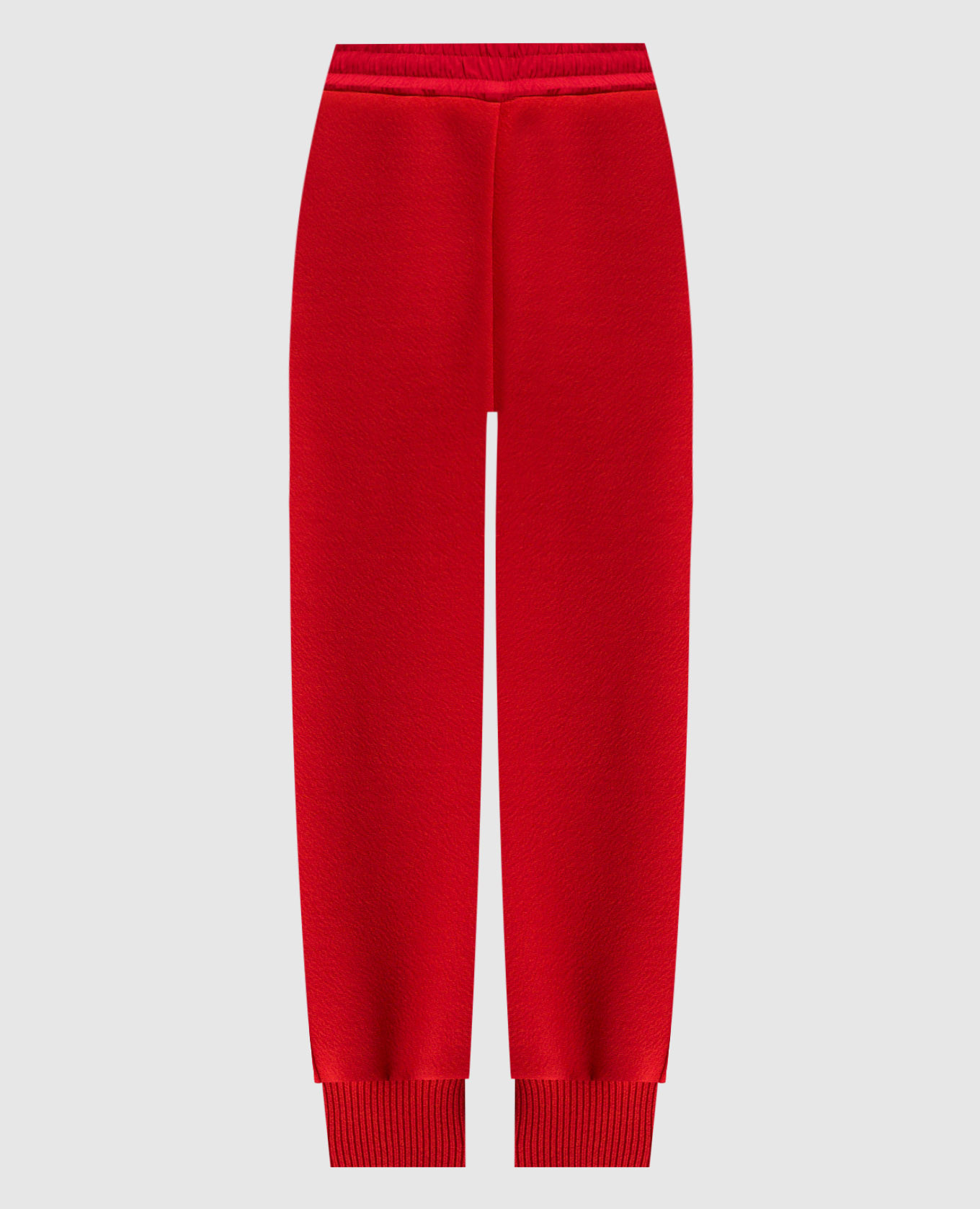 Red wool joggers Jil Sander