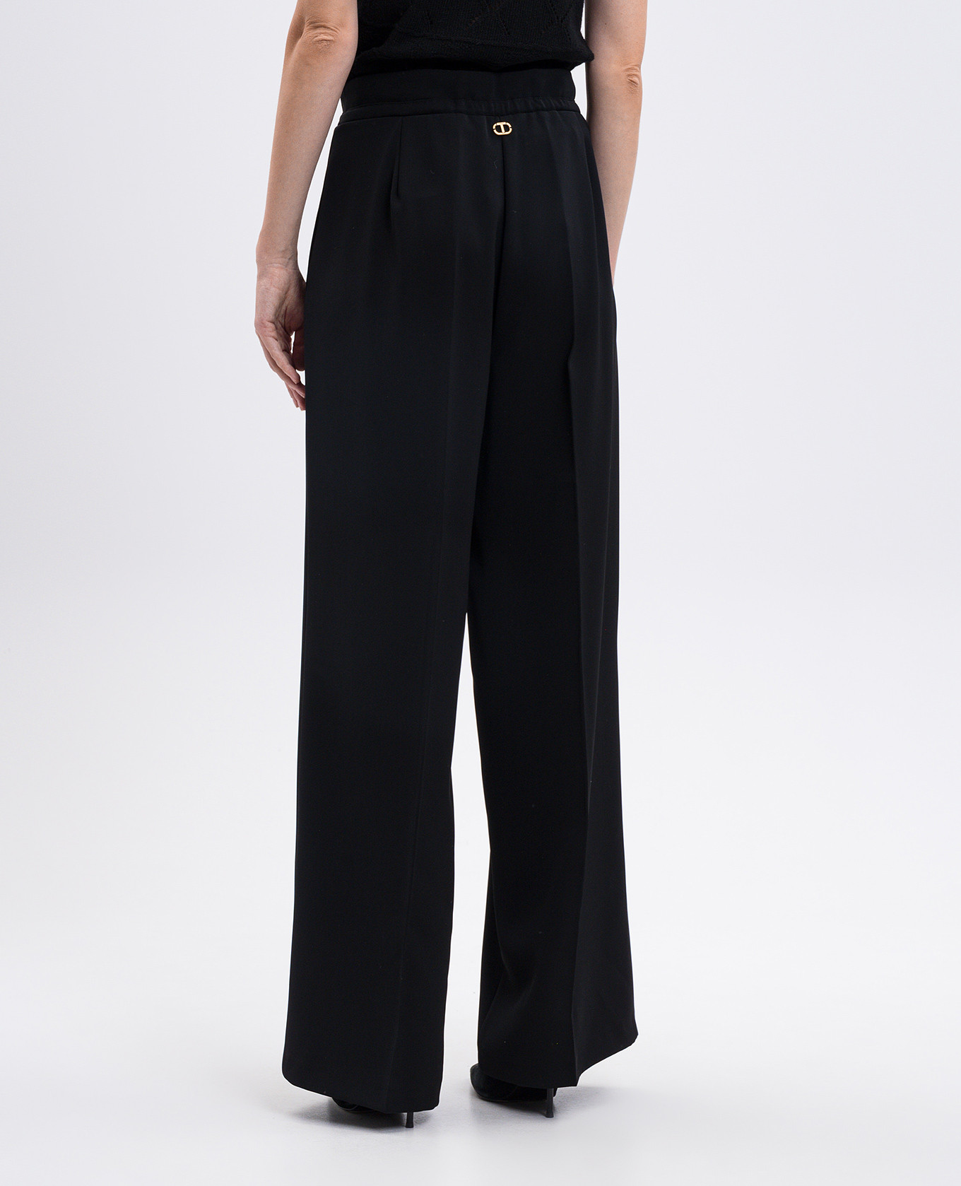 

Black pants with logo Twinset
