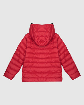 Balmain Children's red down jacket with logo print BV2P37N0014410