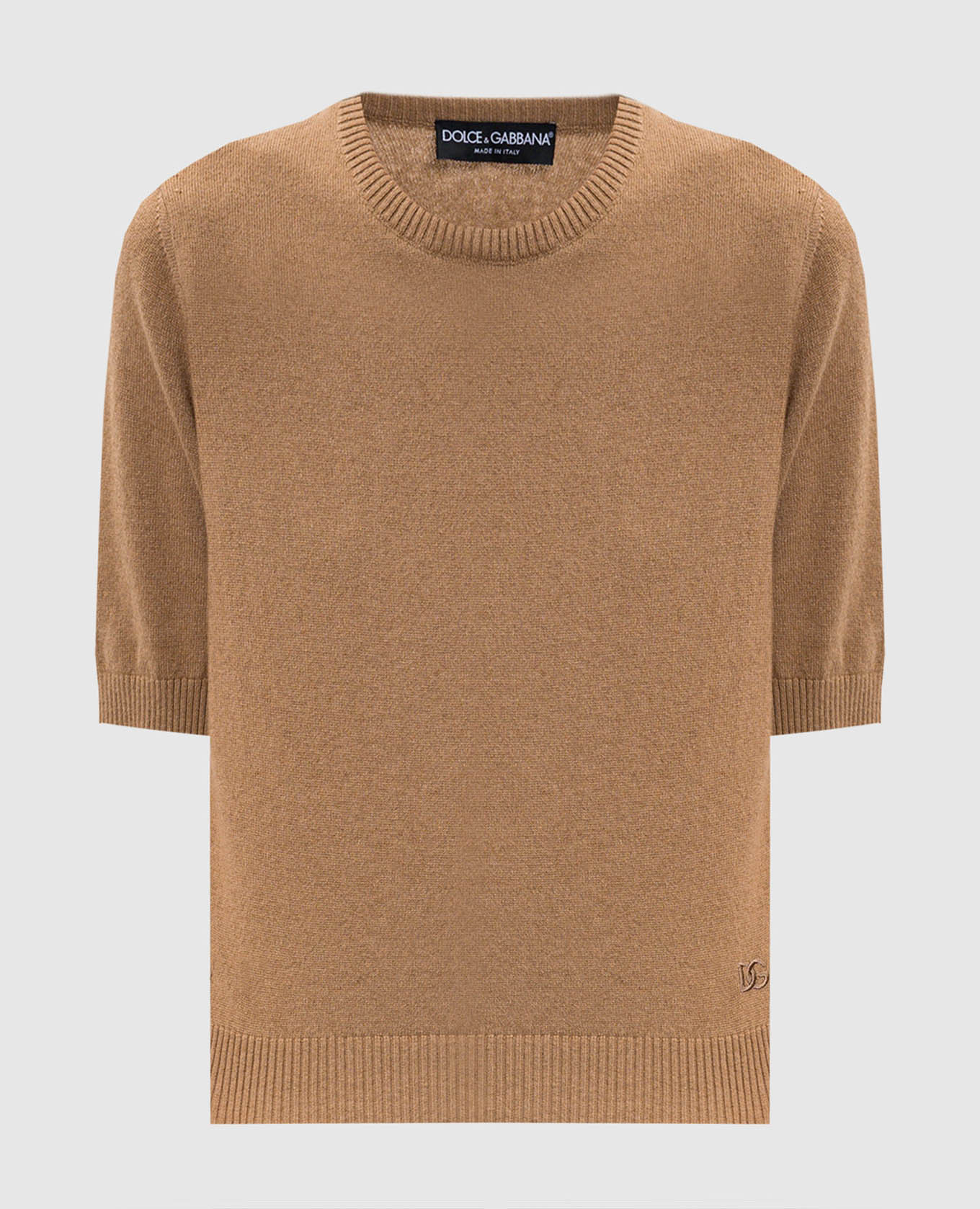 Brown cashmere top Dolce&Gabbana
