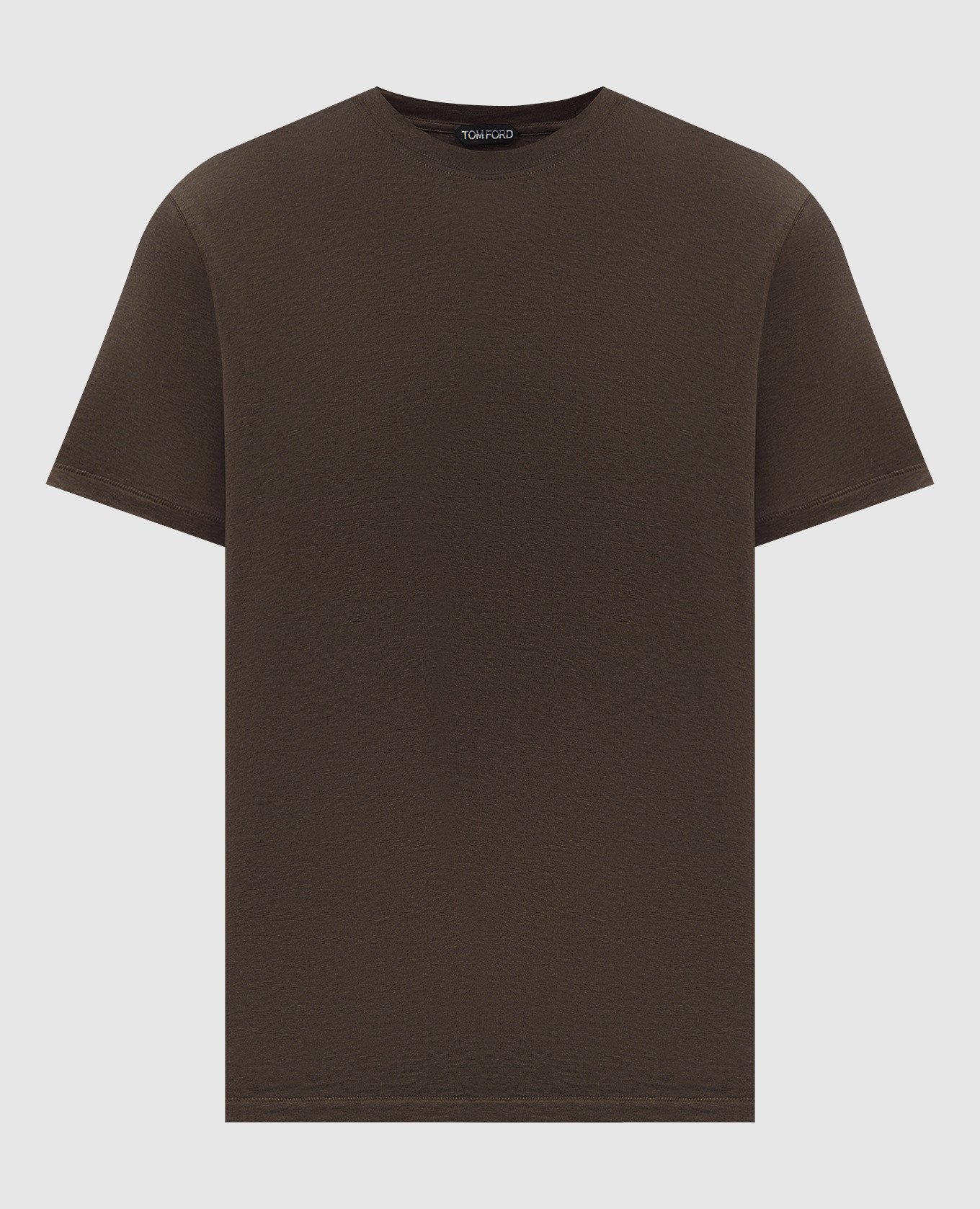

Brown T-shirt with monogram logo Tom Ford
