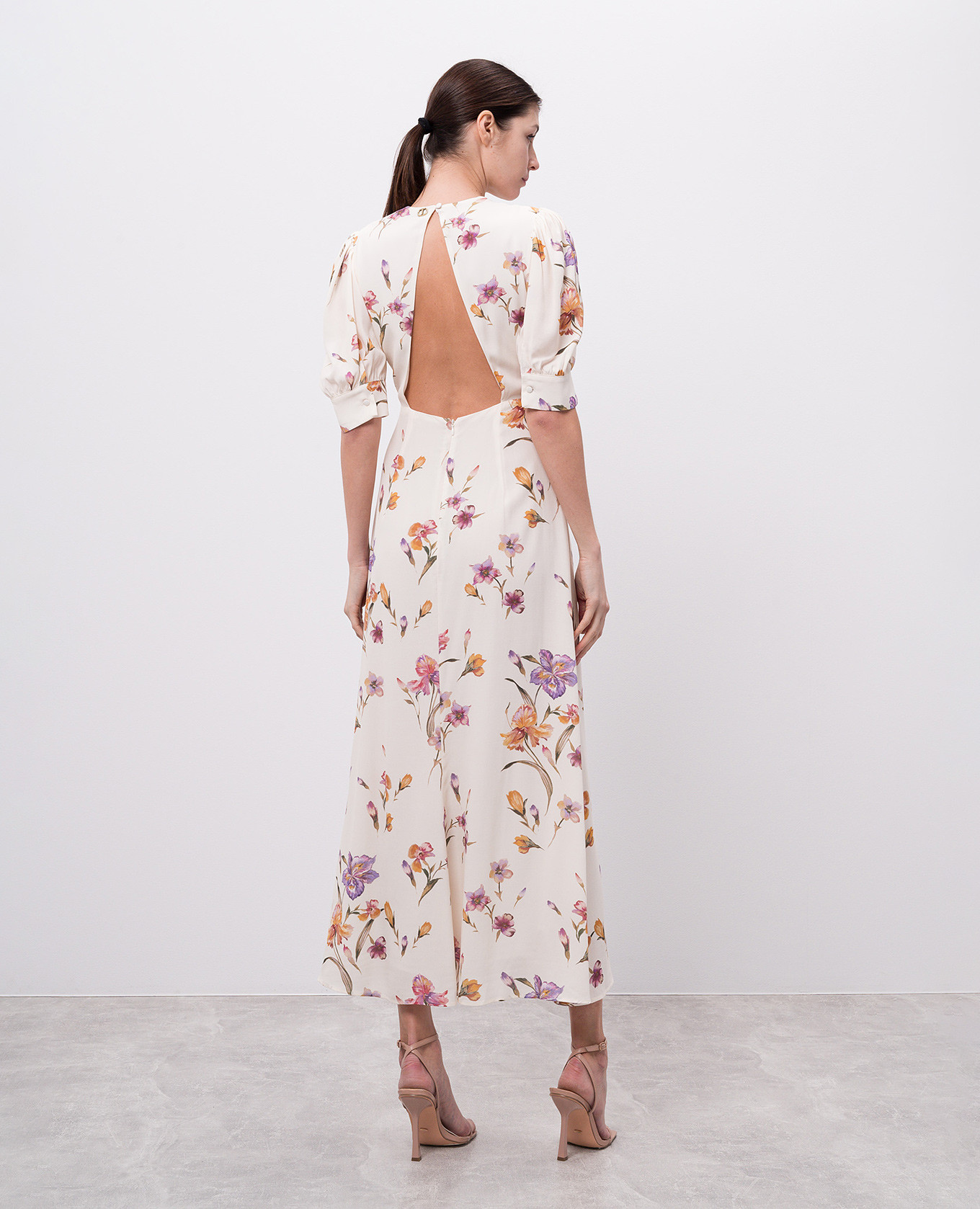 

White floral print midi dress Twinset