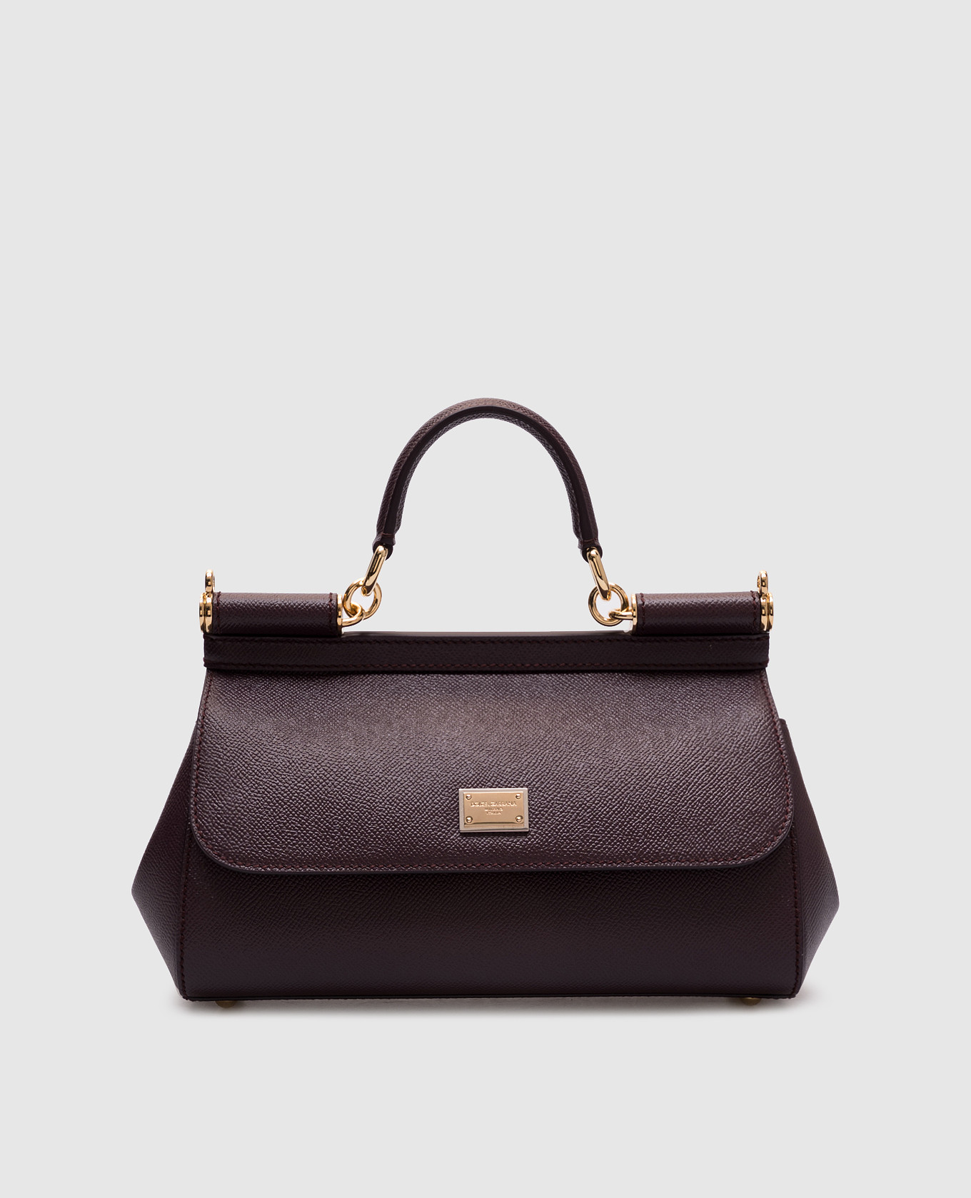 

Sicily purple leather bag with logo Dolce&Gabbana, Violet