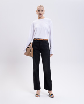 Toteme Black jeans with a worn effect 231240744