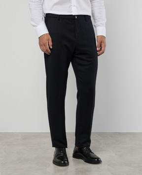 Canali Blue pants made of wool PR0125691678