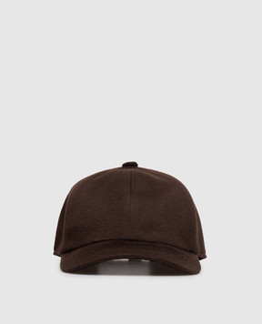 Cashmere&Whiskey Brown cashmere cap 9925002