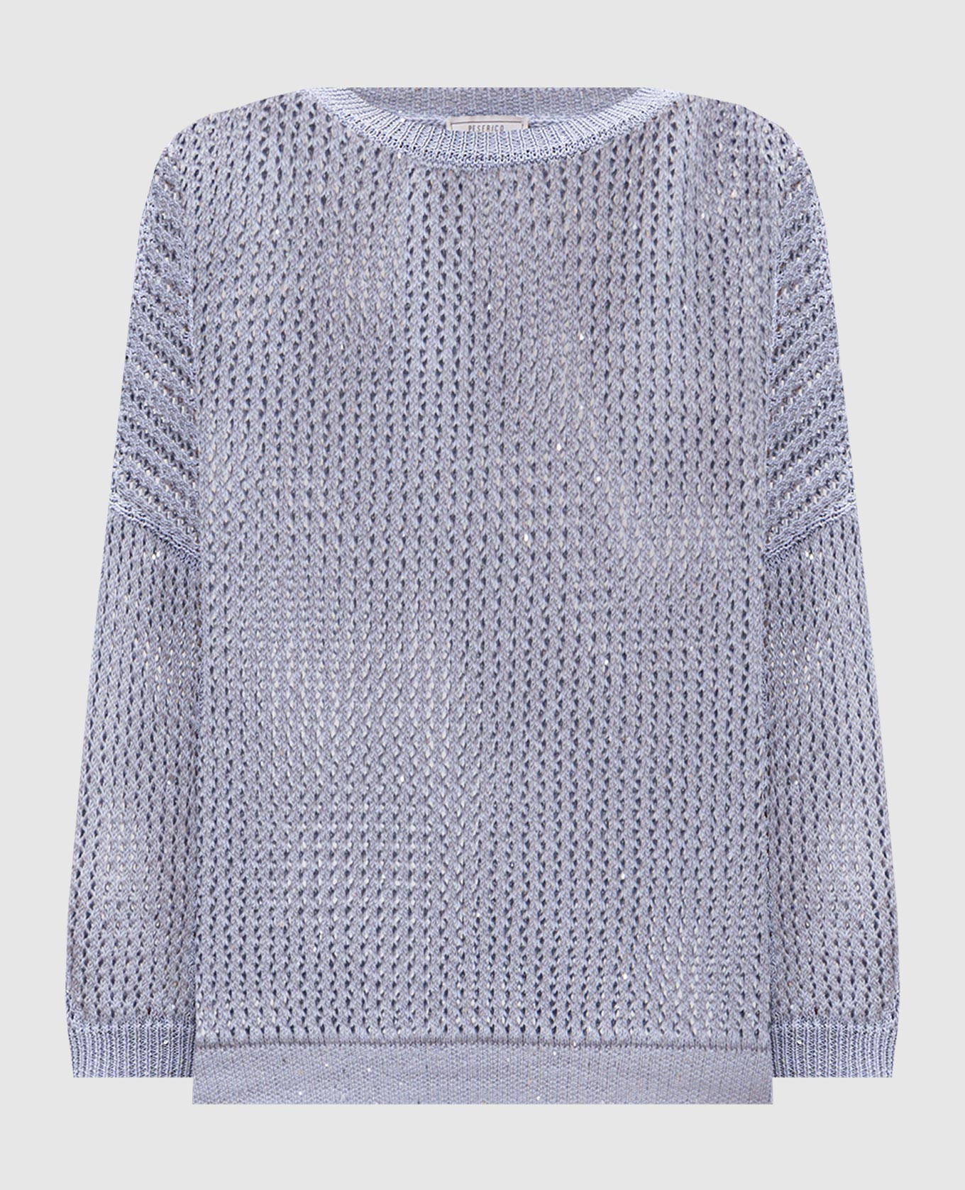 

Blue openwork jumper with sequins Peserico, Light blue