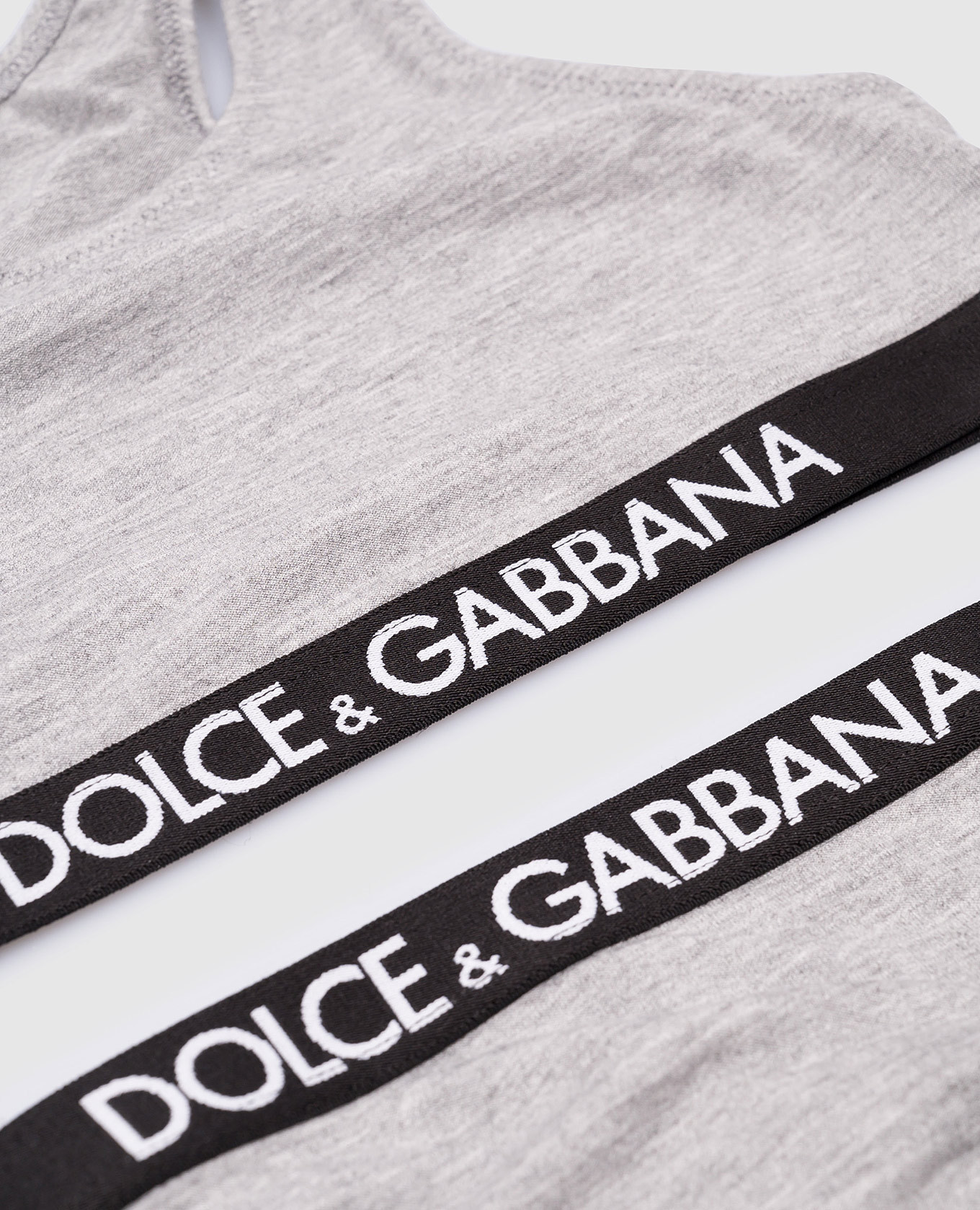 

Children's gray top and panties set Dolce&Gabbana, Grey