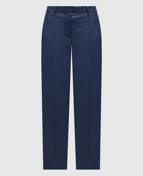 JOSEPH Coleman Blue Leather Pants JF008984