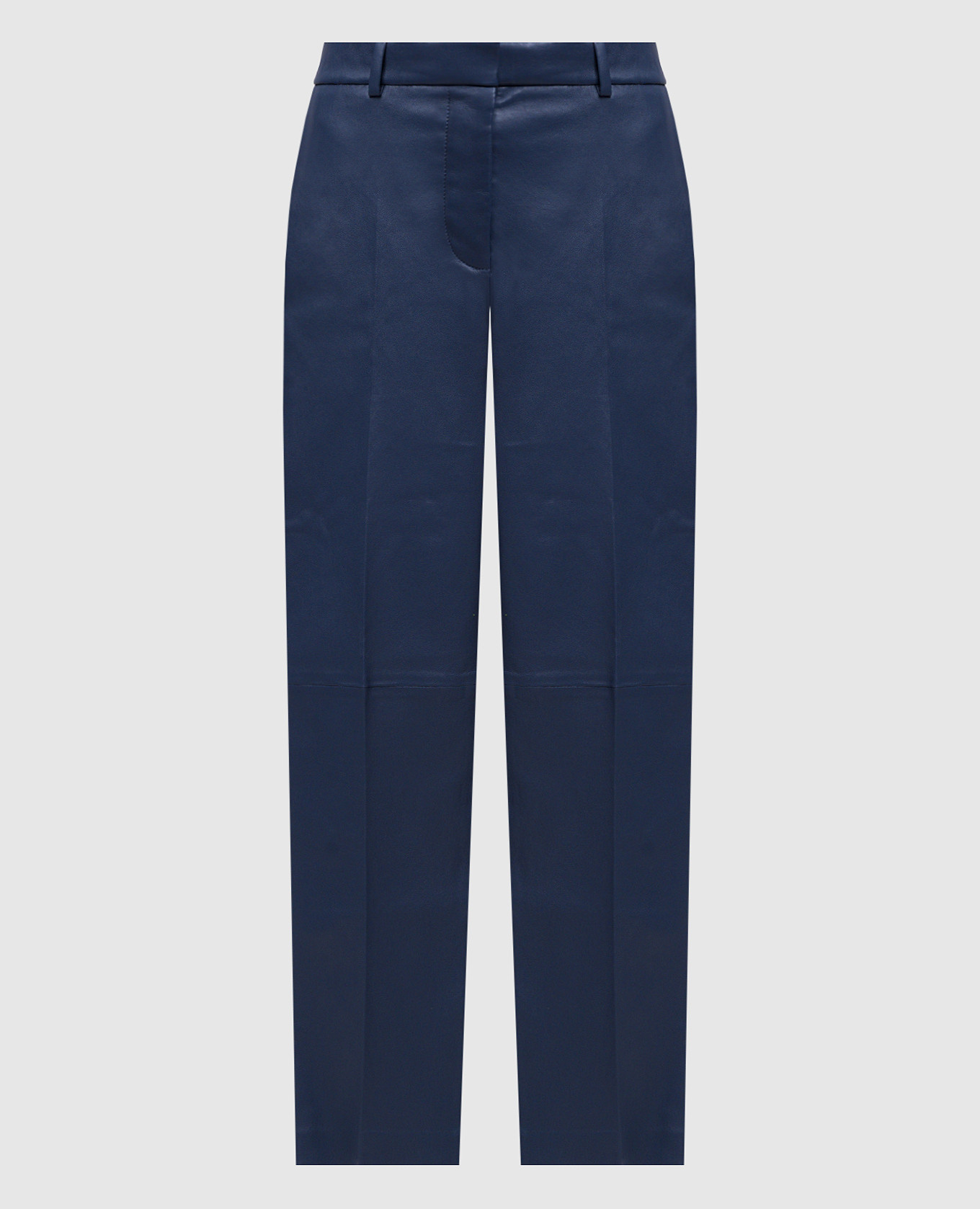 Coleman Blue Leather Pants JOSEPH