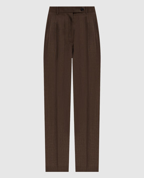 The Row Brown Norbert wool trousers 8484W3152