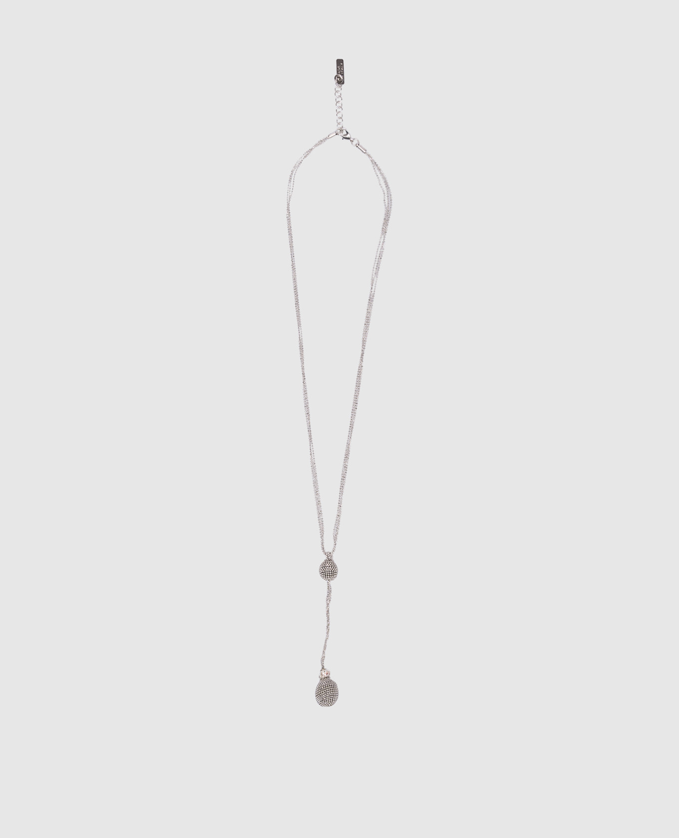 

Silver necklace with monil chain Peserico
