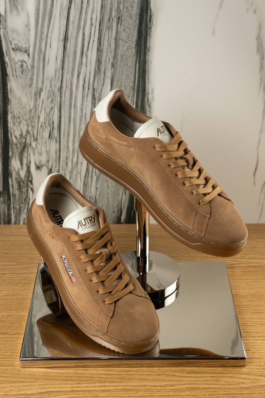 

Brown suede sneakers DALLAS AUTRY