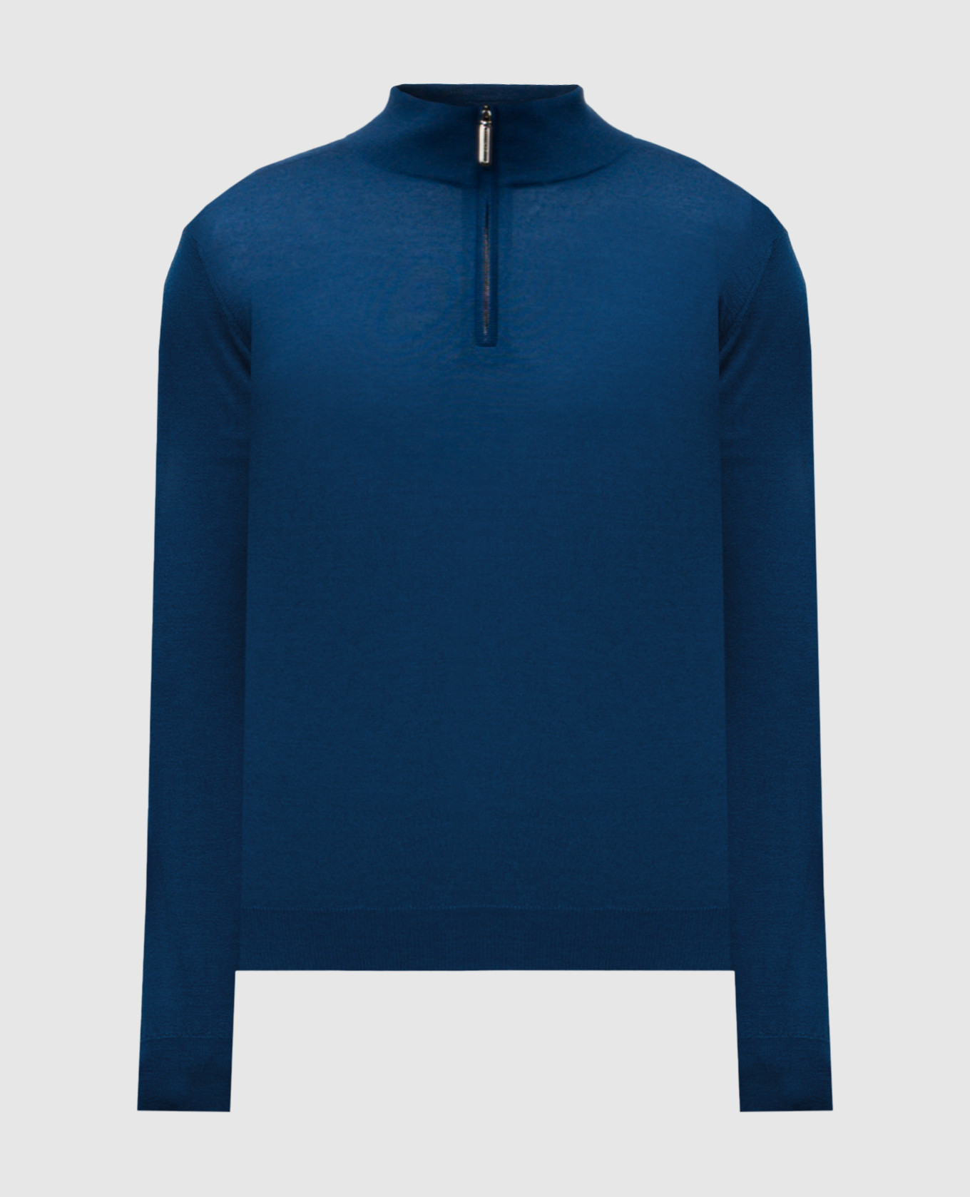 Blue cashmere and silk sweater