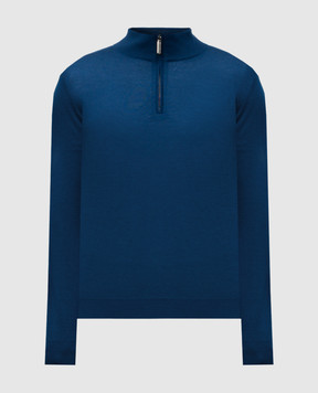 Stefano Ricci Blue cashmere and silk sweater K606125L01F25302