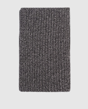 Agnona Gray cashmere scarf MS10U101K03M1