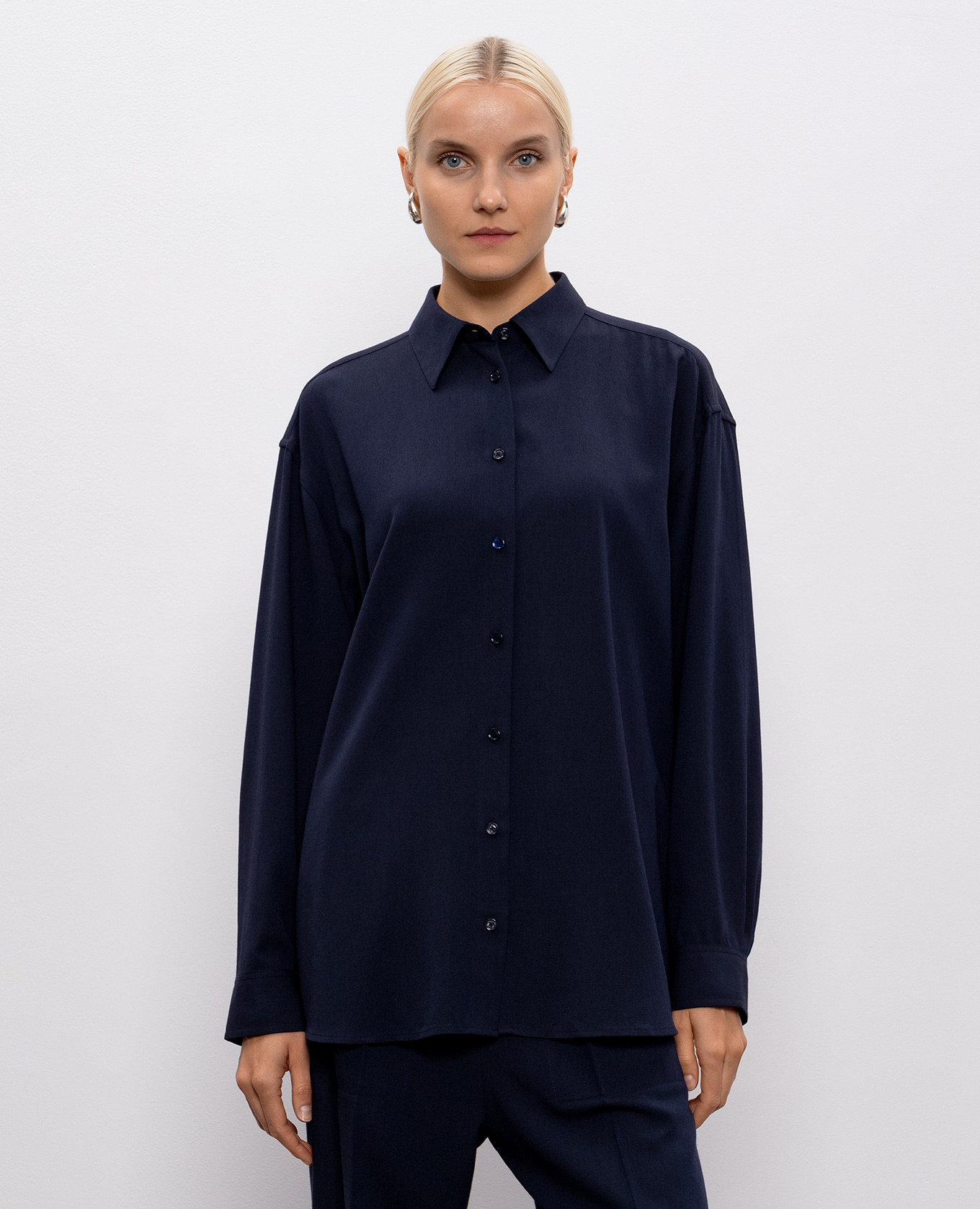 Blue shirt with wool Toteme 3