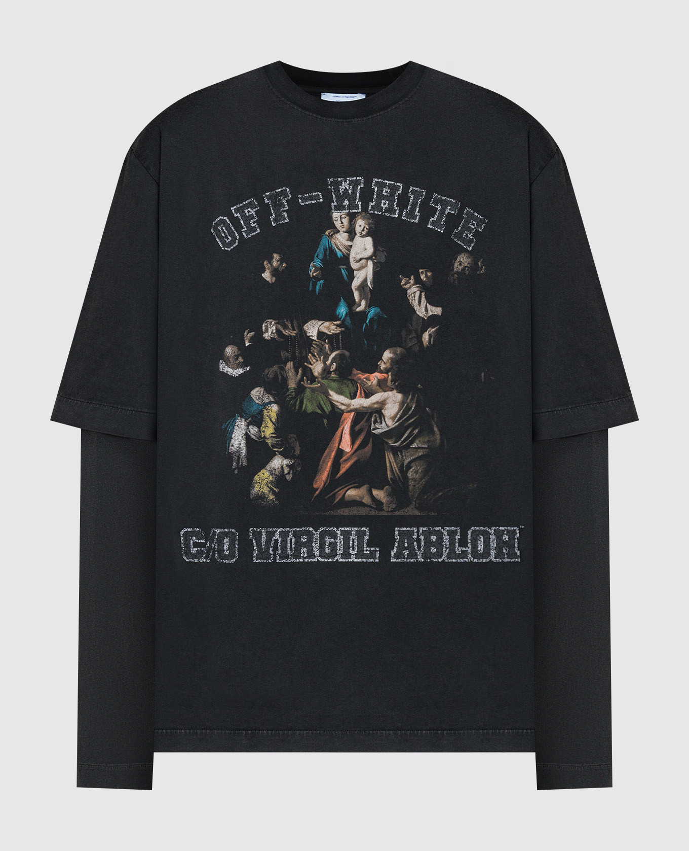 

Gray longsleeve with Mary print Off-White, Серый