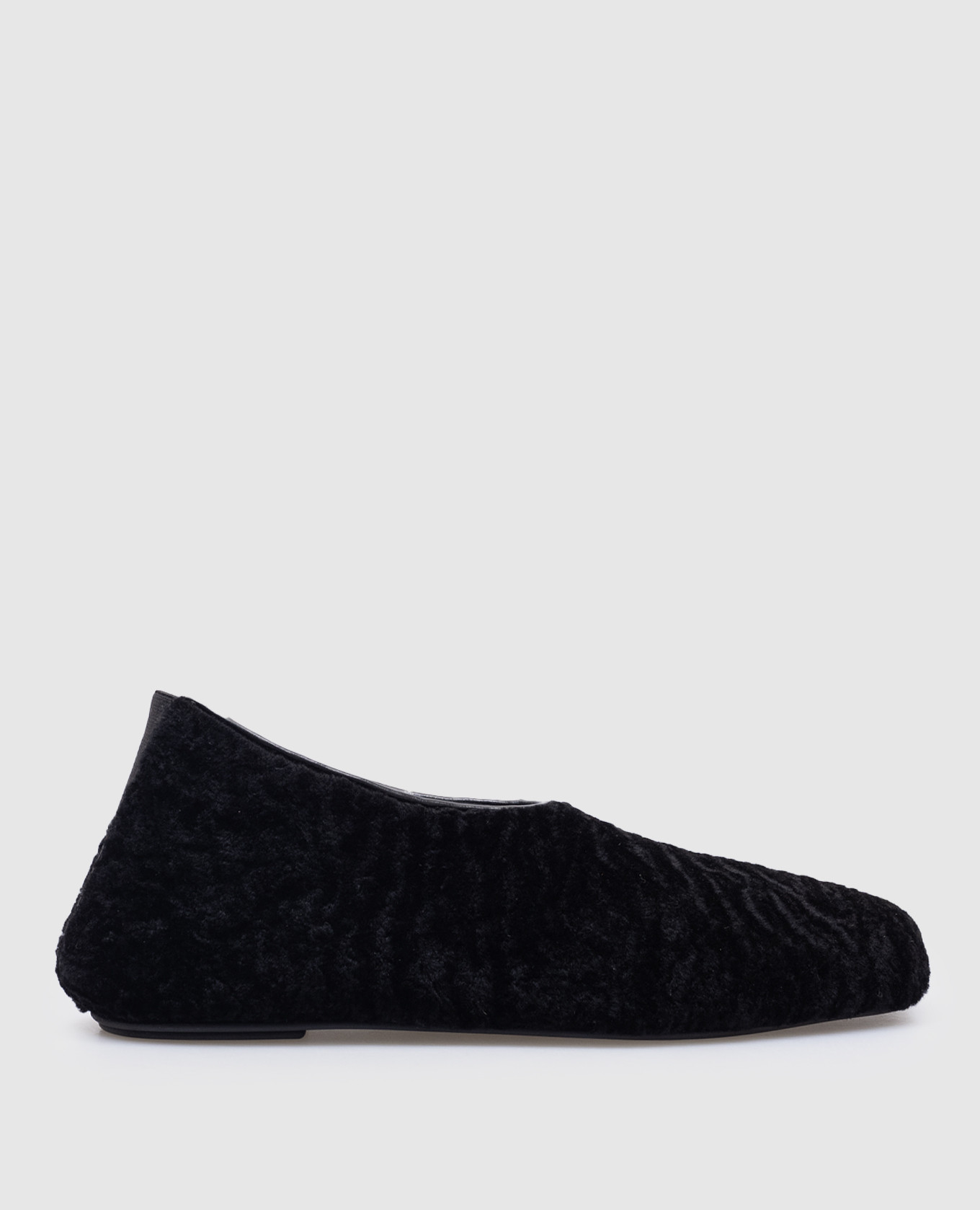 

SOPHIE black ballet flats with fur Lou Lou Studio