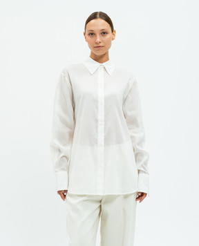 Toteme White asymmetric blouse 243WRT2522FB0238
