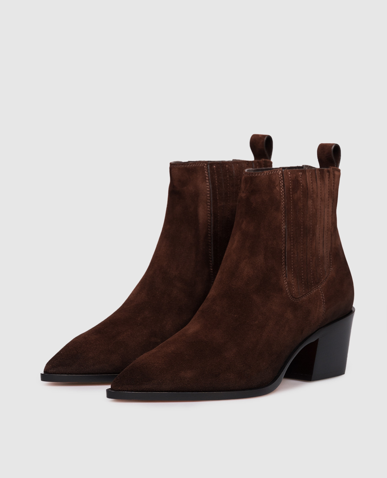 

Brown suede Cossacks Santoni