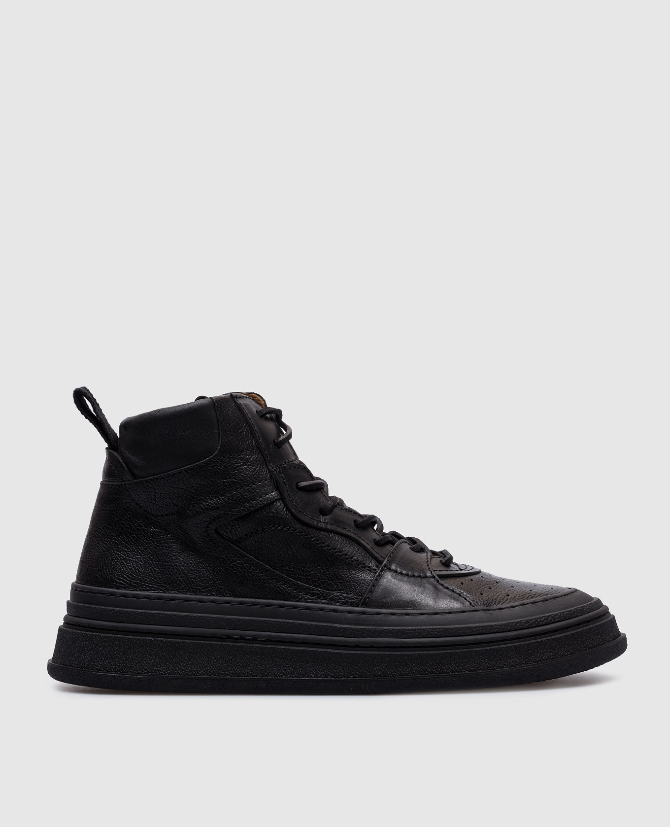Black leather boots BUTTERO