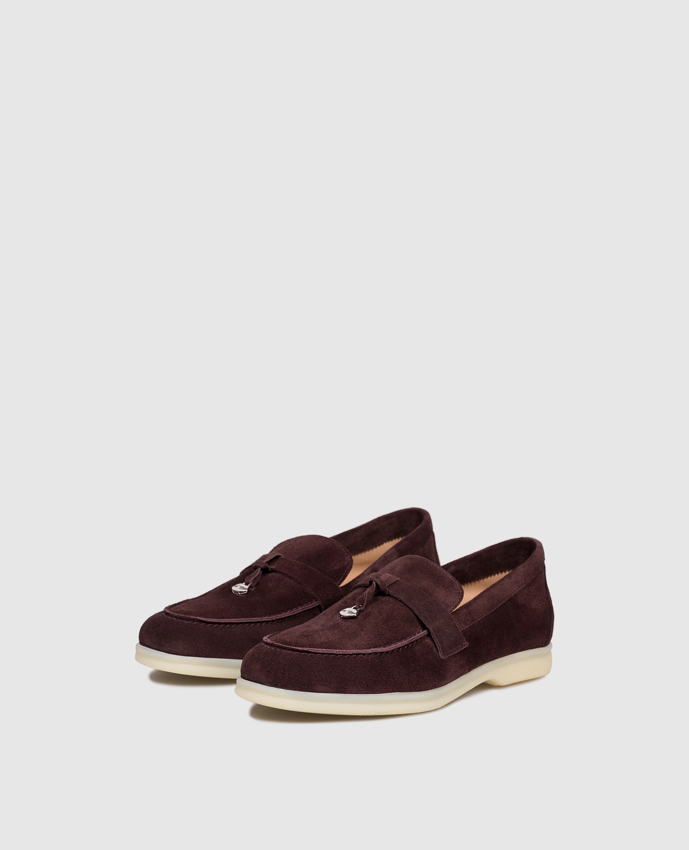 

Burgundy suede loafers Babe Pay Pls
