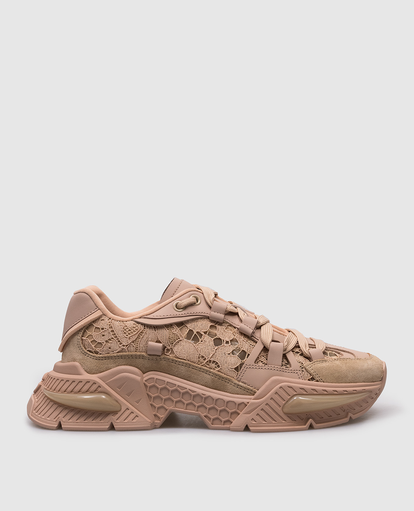 Airmaster beige sneakers with lace dolce&gabbana