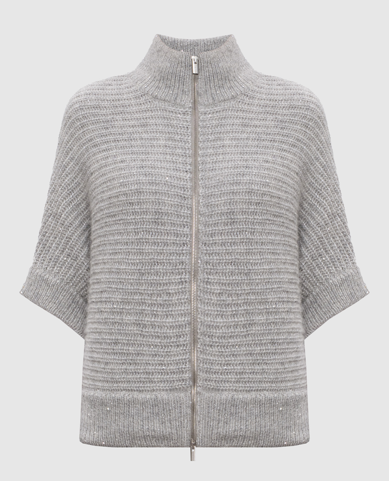 

Gray alpaca wool cardigan Peserico, Grey