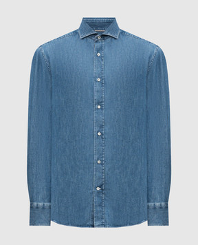 Brunello Cucinelli Blue denim shirt MH1921718
