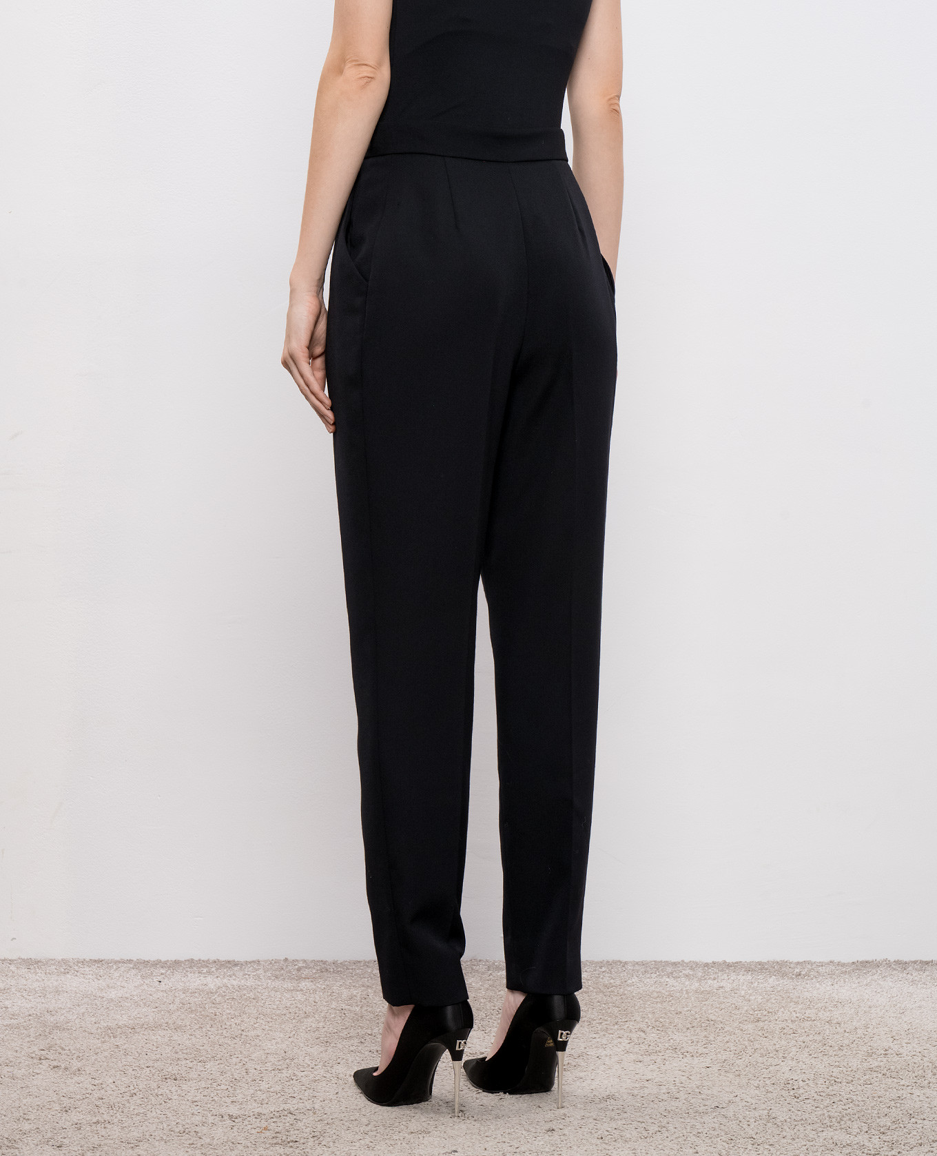 Black wool pants Balmain 4