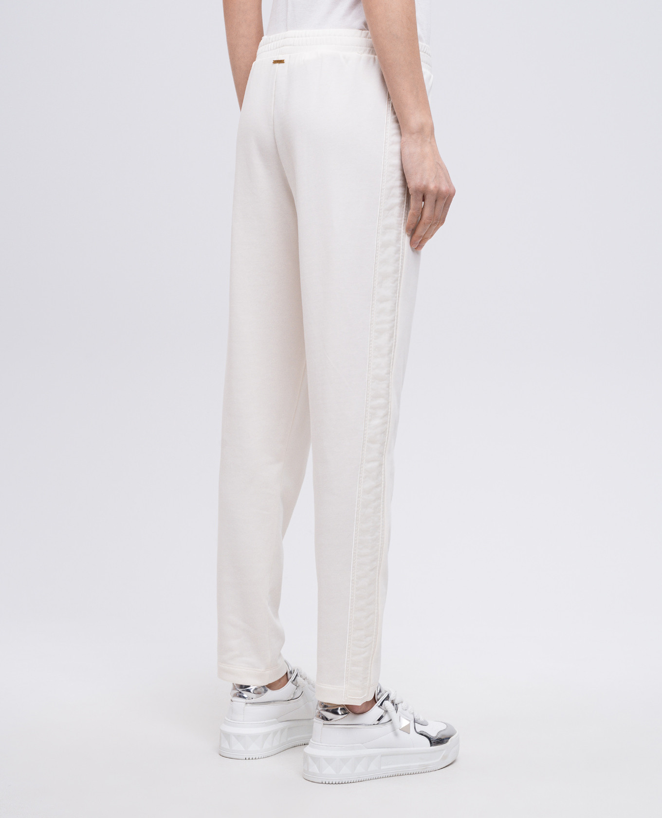 

Beige sweatpants with logo Twinset