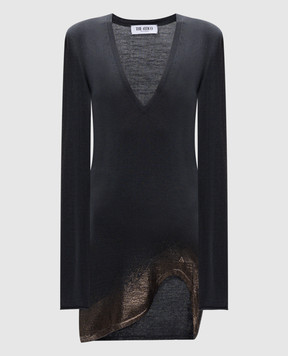 The Attico Gray cashmere and silk mini dress 250WCA00400KWS003SS