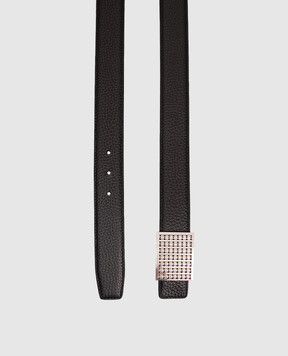 Stefano Ricci Black leather belt N352VDC457P