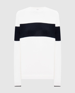 Toteme White striped jumper 243WRT0338YA0081